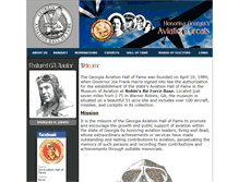 Tablet Screenshot of gaaviationhalloffame.com